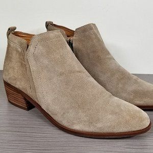 Sarto by Franco Sarto Paivley Bootie, Sand Suede, Womens 6.5 M / 36.5